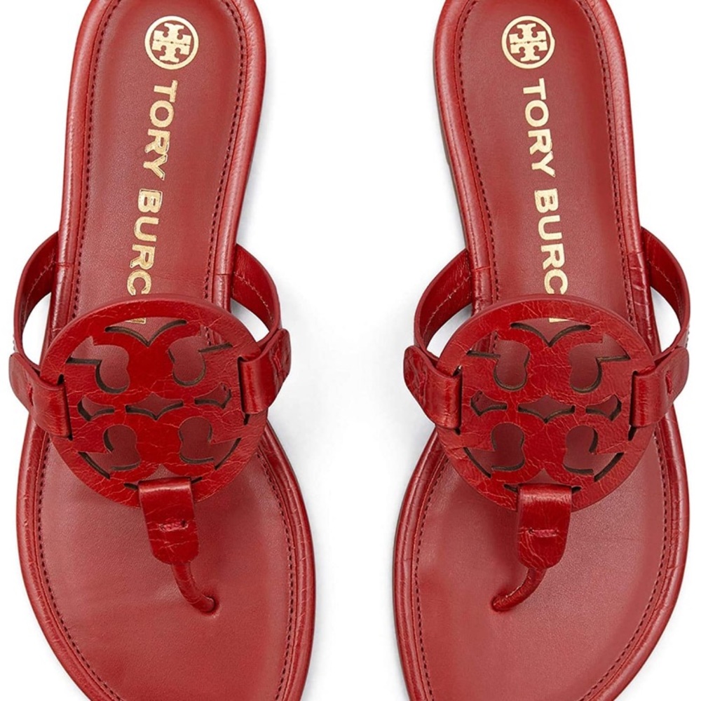 Tory Burch Miller Sandals in Poinsettia